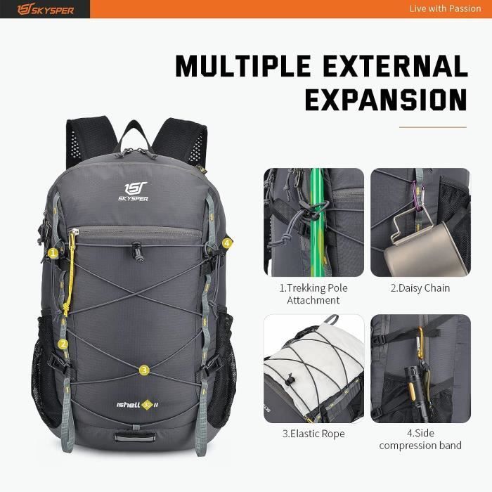 Ishell 30 Sac Dos 30L Pour Femme Et Homme Ultra L ger Sac Dos
