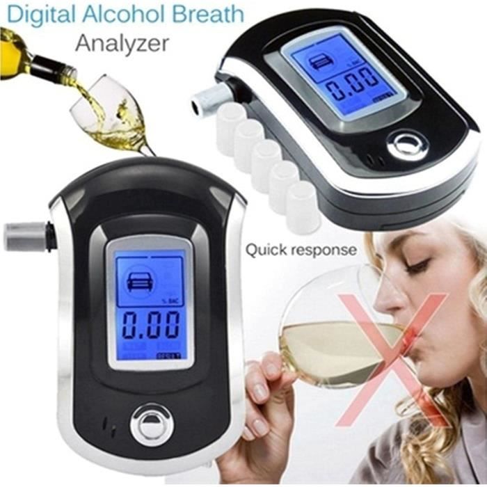 2019 Free shipping Ethylotest Digital Ecran avec embouts ethylometre  testeur alcool,Digital Breath Alcohol Tester Breathalyze