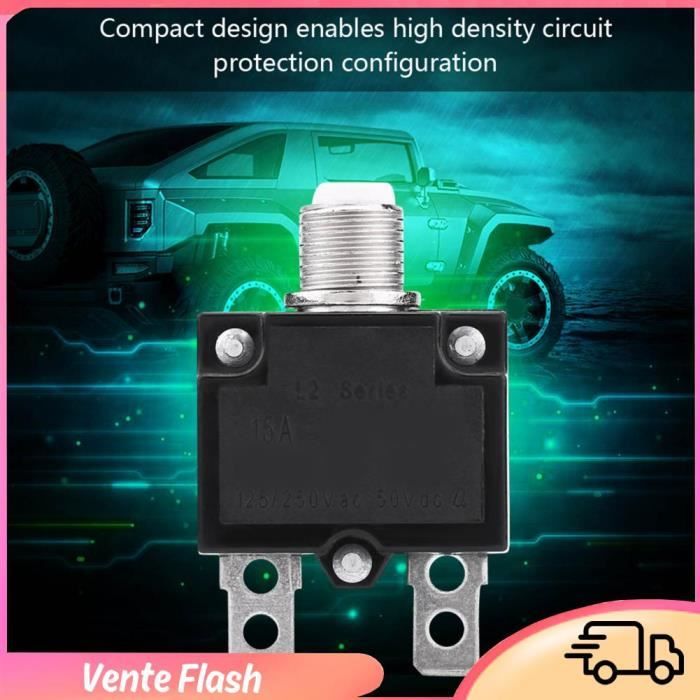 Disjoncteur Thermique Réarmable 15A/10A/8A Yctze - Protecteur Surcharge Manuel Pour Voiture Compresseur Air