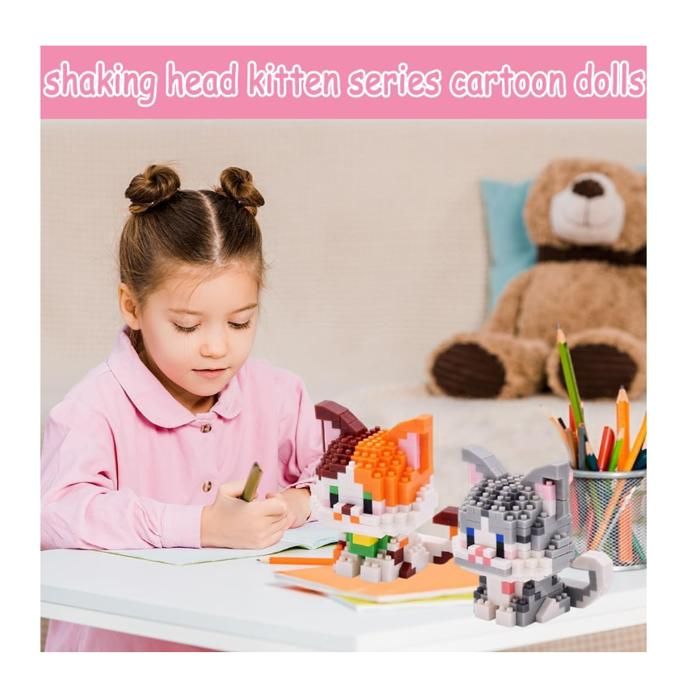 Mini Blocs De Construction Ours - Collection Animaux, Décoration Intérieure - Cadeau Pour Ados Et Adultes 16+