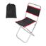 Rouge et noir chaise pliante avec joint Refroidisseur sous ce
