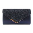 sac pochette bleu marine
