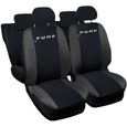 Housses de siège compatibles avec Puma, Noir / Gris Foncé-0