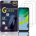 VCOMP® Pour Motorola Moto E13 6.5": Lot - Pack de 3 Films de protection écran Verre Trempé-0