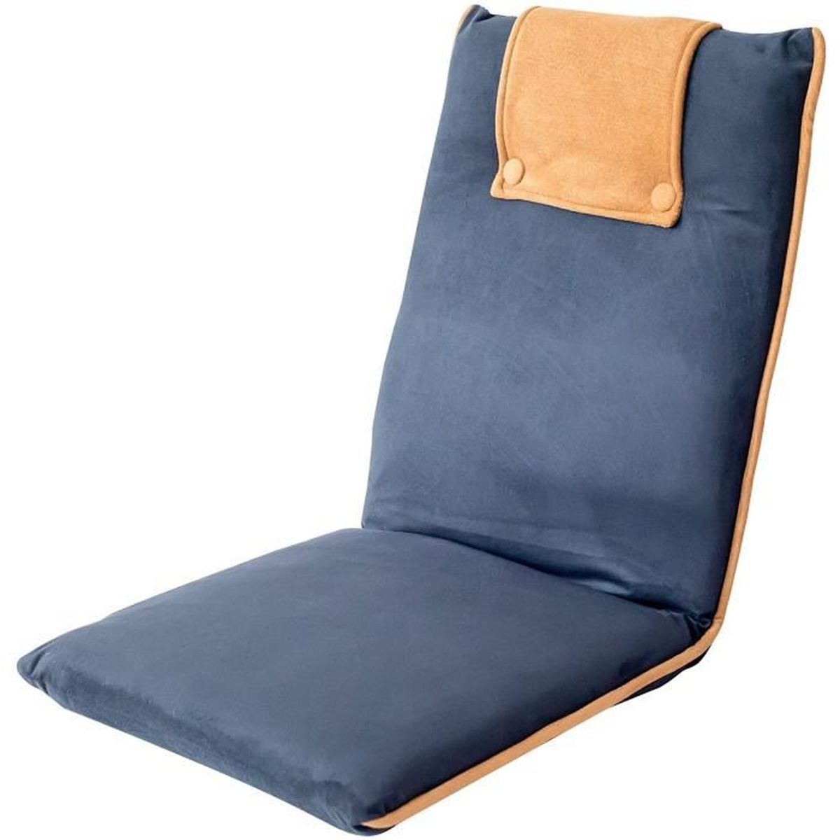 AAC Coussin Chaise Japonaise Méditation Lecture Pliable Portable Confortable Bleu 