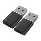 123 Lot de 2 Adaptateur USB C Femelle vers USB A Mâle compatible chargeur secteur-Ordinateur vers USB-C Oppo Noir - Yuan Yuan