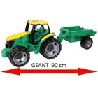 Tracteur géant super solide - LENA - Jouet - Vert - Enfant - 90 cm - Plastique