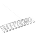 MOBILITY LAB ML304304 – Clavier Design Touch Filaire avec 2 USB pour Mac – AZERTY – Blanc et argenté