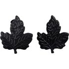 YVAN MOINS CHER Lot De 2 Pinces À Rideaux en Métal Décor Feuille Noir Embrasse Fenêtres-Baie- Petit Modèle. Pince attache Voilage