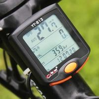 Odomètre informatique numérique sans fil Compteur de vitesse de vélo Chronomètre Thermomètre Rétro-éclairage mixte