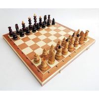 Jeu d'échecs en bois incrusté de luxe BIZANT 59cm / 23in, BYZANTIUM, jeu d'échecs classique fabriqué à la main avec des échecs en ce