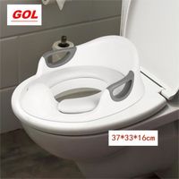 Réducteur de Toilette Enfant GOL - Siège d'entraînement PVC - Blanc - Sécurité et Confort