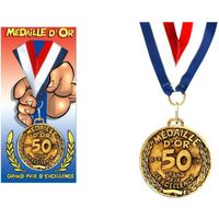 Médaille d'or anniversaire 50 ans