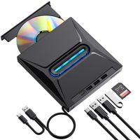 Lecteur CD DVD Externe - FANTEC - Graveur DVD - USB 3.0 - USB-C - Compatible Mac et Windows