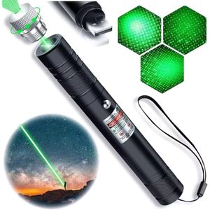 Pointeur Laser Vert Puissant 10km - Longue Portée - Neuf Sous Emballage (sans Marque)