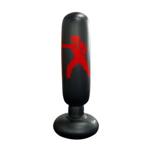 SAC DE FRAPPE Sac de Frappe Gonflable 160cm - Ecent - Noir - Exercice de Fitness - Soulagement du Stress