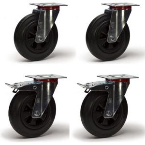 Roulette pour chariot plate-forme en aluminium: pour AWX 200, force 200 kg