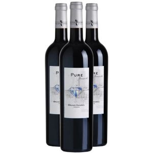 VIN ROUGE Pays d'Oc Pure Grenache Rouge 2020 - Lot de 3x75cl - Bruno Andreu - Vin IGP Rouge du Languedoc - Roussillon - Cépage Grenache