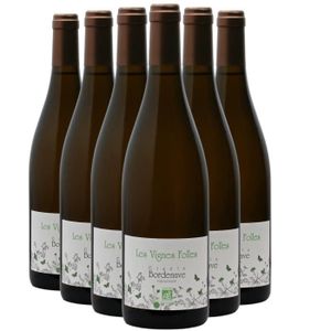 VIN BLANC Jurançon Sec Les Vignes Folles Blanc 2021 - Bio - 