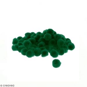 Vert Lot de pompons 30 mm Environ 30 pcs