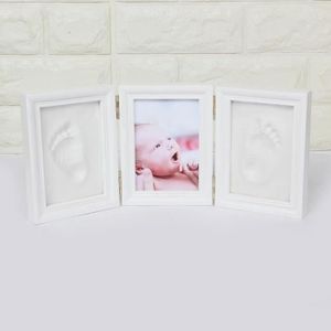 Accessoires Et Decorations Cadres Photos Kit Dempreintes Et Moulage Cadre Photo Bebe Empreinte De Main Pied Trois Pliants Cadre Souvenir En Bois Cadeau De Naissance Pour Nouveau Ne Anniversaire Noel Bapteme Decoration Bureau