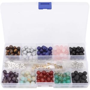 10 Perles En Agate Noire 8mm – Finition Mat Sablé Givré Pour Création De Bijoux