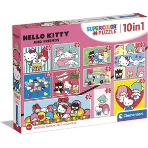PUZZLE Supercolor Hello Kitty 10 En 1 (3 18, 30, 2 48 Et 