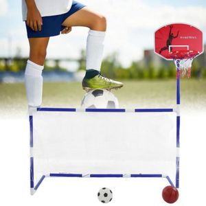 CAGE DE FOOTBALL Cage de Football avec Panier de basket,2 en 1 mini