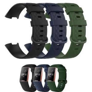 BRACELET MONTRE CONNEC. Compatible pour Fitbit Charge 3/Charge 4 Bracelet,