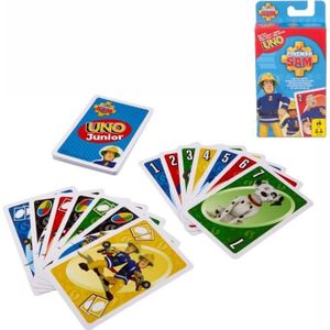 FIGURINE - PERSONNAGE Jeu de Cartes UNO Junior - Mattel FMW18 - 36 Cartes-Photos - Licence Sam le Pompier