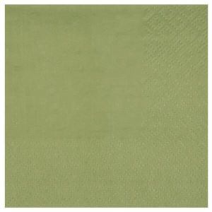 Serviette en papier verte, serviettes jetables pas chères- Badaboum