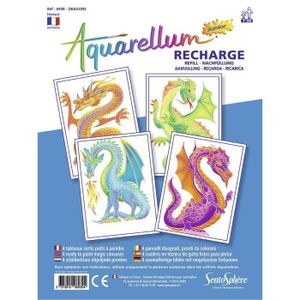 KIT DE DESSIN SENTOSPHERE Recharge Aquarellum Junior Dragons