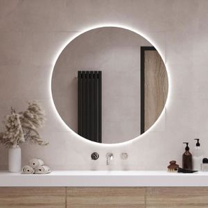 Lampe Led Anti-buée pour miroir de salle de bain, applique murale  circulaire, argent, 20, 24, 28 pouces - AliExpress