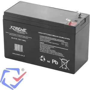 BATTERIE D'ALARME Batterie gel rechargeable 12V 7Ah sans entretien - XTREME