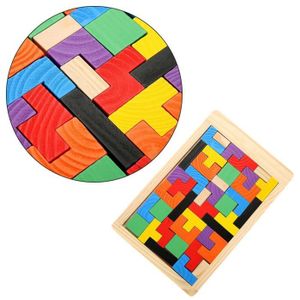 PUZZLE Puzzles Tetris bébé en bois Jeux d'enfants Les enf