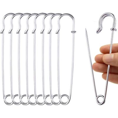 Epingle A Nourrice MaehSab Lot De 20 Grandes épingles à Nourrice Robustes En Acier Pour Couture, Vêtements, Couvertures, Travaux Manuels, Jupes, Rideaux, Buanderie (doré, Argenté, Noir, Bronze) - 100 Mm épingle Couture