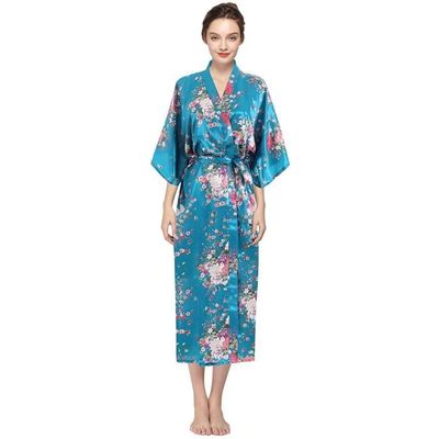 Peignoir De Bain Femme En Satin - Kimono Manches 3/4, Ceinture, Coupe Fluide, Tailles S à XXL Robe En Satin Peignoir De Bain Femme En Satin - Kimono Manches 3/4, Ceinture, Coupe Fluide, Tailles S à XXL Robe En Satin