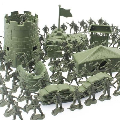 Lot de 250 figurines militaires en plastique pour enfants avec