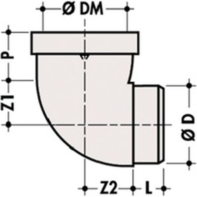 Alca Pipe de WC flexible et universelle Pour tubes de 100–120 mm WC de  80–110 mm