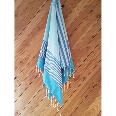 Fouta Serviette De Plage Xxl Coton 100 X 180 Cm-Tissu De Hammam Sauna