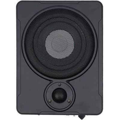 Caisson De Basses Actif Pour Voiture 600W - 20,3 Cm Ultra Fin Pour Sous-siège - Avec Boîtier Métal Noir - Amélioration Audio Voiture