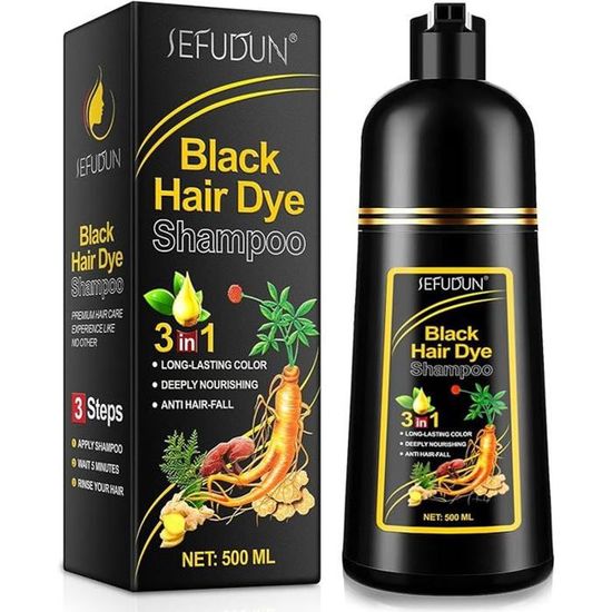 Shampooing Instantané Colorant Pour Cheveux Noirs DeXe - Gel 400 Ml Sans Parfum - Neuf