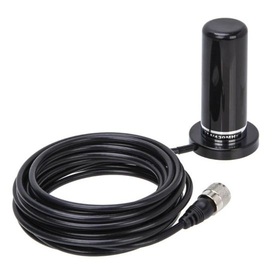 Support D’antenne Voiture PL259 – Flexible, Fixation Sans Perçage, Réglage 360°, Câble 5 M Inclus