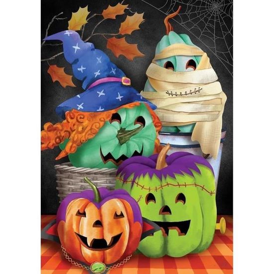 Kit DIY Halloween Enfant 12 Pièces - Citrouilles En Feutre, Feuilles D'érable, Crayons Aquarelle - Activité Manuelle