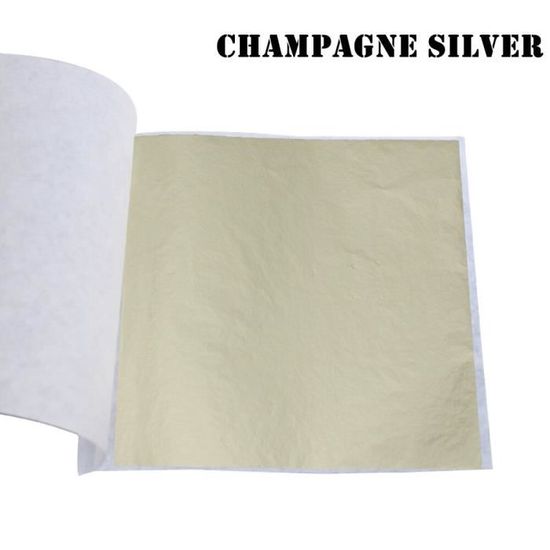 Feuille D'or Imitation VGESBA - 100 Feuilles Dorées Pour Bricolage, Décoration, Meubles, Onglerie (8 X 8,5 Cm) - 3