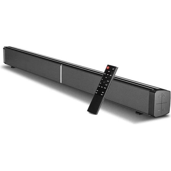 Barre de Son sans Fil LP09 - Home Cinema Soundbar - Bluetooth 5.0 - Télécommande - Noir