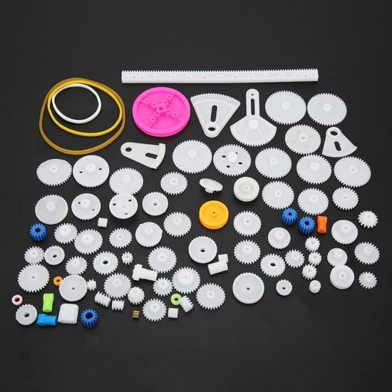 Kit De Support D'escargot, 78 Pièces, Engrenages En Plastique, Poulie, Ceinture, Ensemble D'engrenages, Ceinture D'arbre, Accessoires De Bricolage