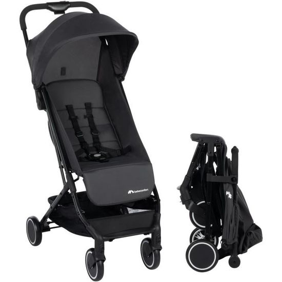 BEBECONFORT SOKO Poussette canne ultra compacte, légère, dès la naissance, jusqu'à 15 kg (3-4 ans environ), Mineral graphite