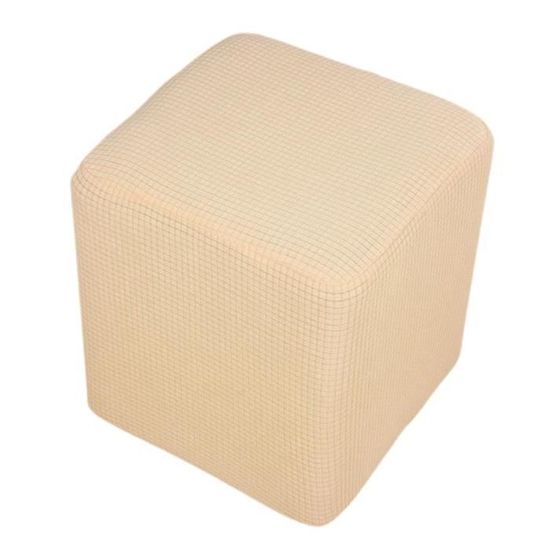 Housse Extensible Suède JHLD Housse De Pouf Rectangulaire, Imprimée Extensible, Douce, Amovible Housse Pouf Rectangulaire