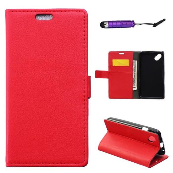 Étui Folio Pour Wiko Sunset - Noir - Protection Complète - Neuf Sous Emballage